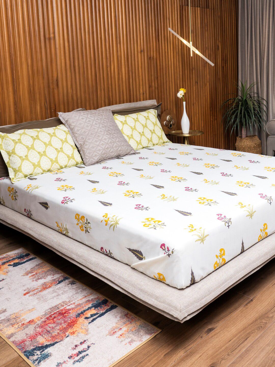 URBAN SPACE King Fitted Bedsheet Set