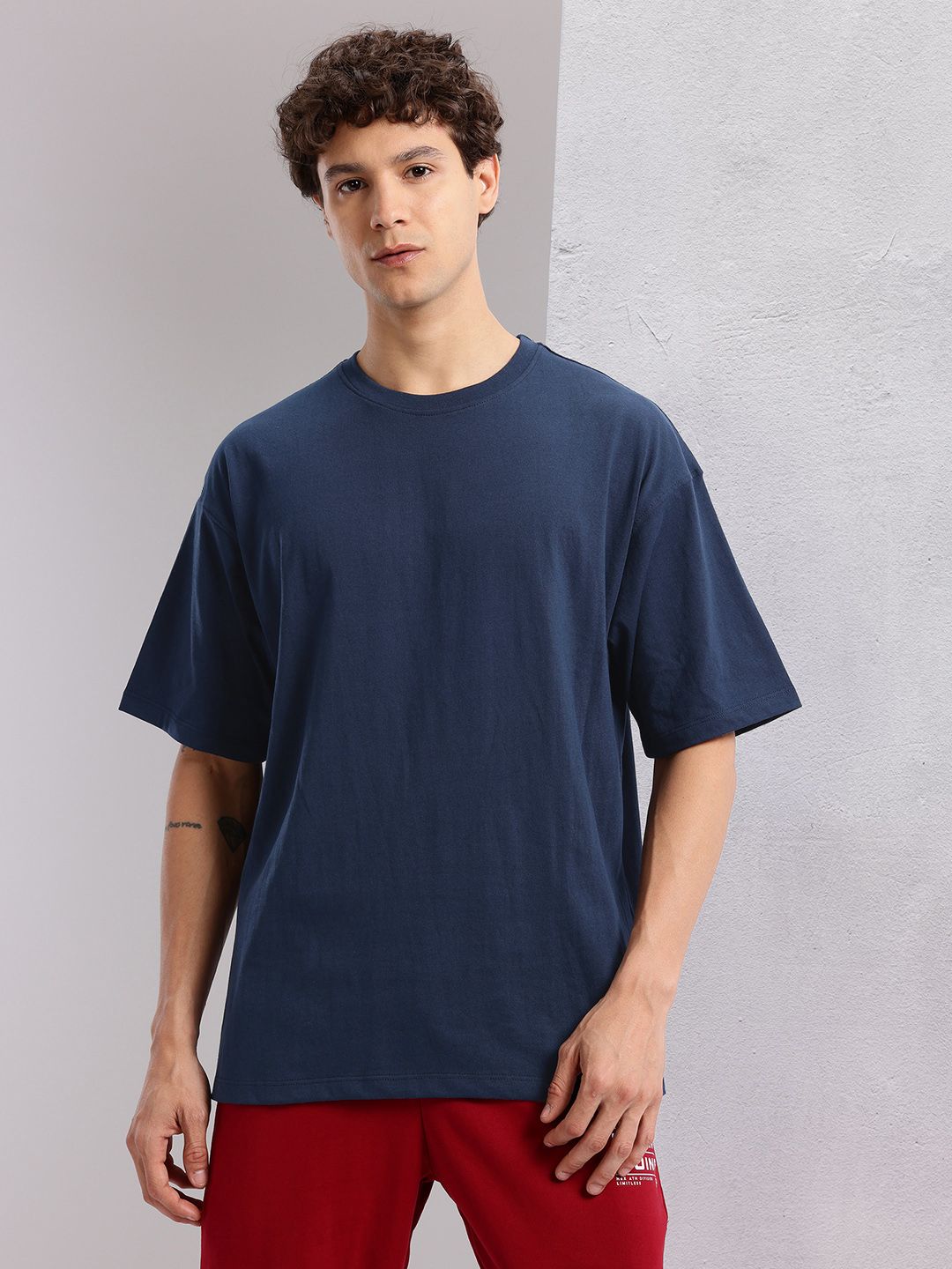 HRX by Hrithik Roshan Graphic Print Drop-Shoulder Sleeves T-shirt