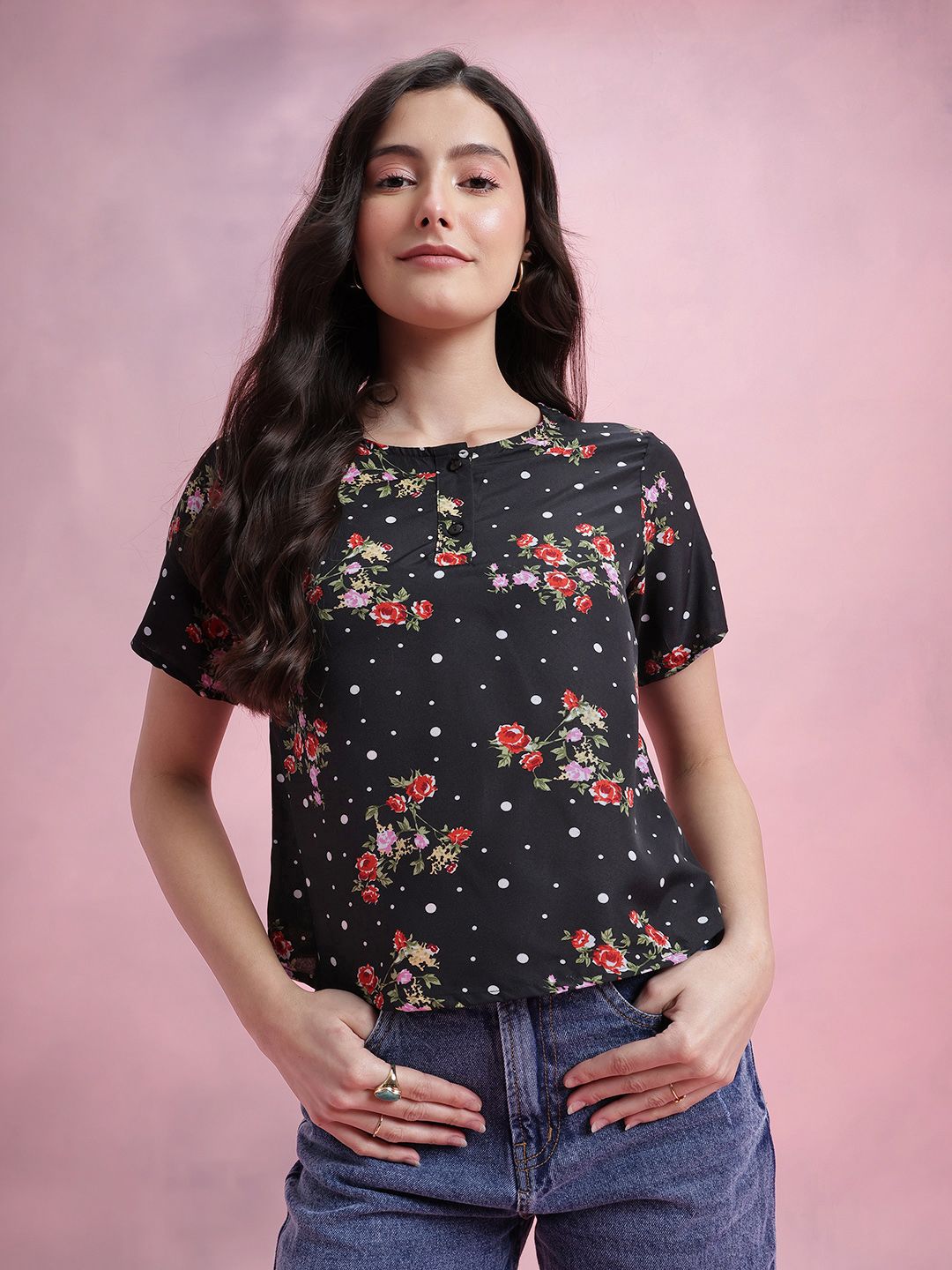 DressBerry Floral Print Top