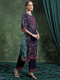 Vishudh Floral Printed Regular Kurta with Palazzos