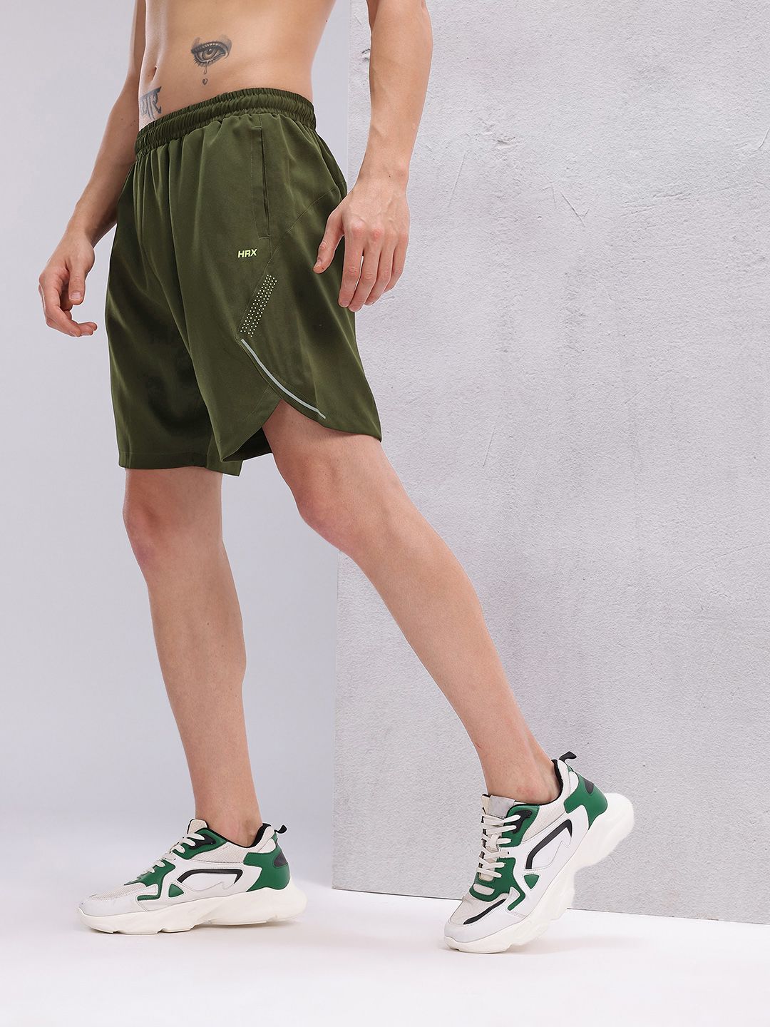 HRX by Hrithik Roshan Men Reflective Detail Training Shorts