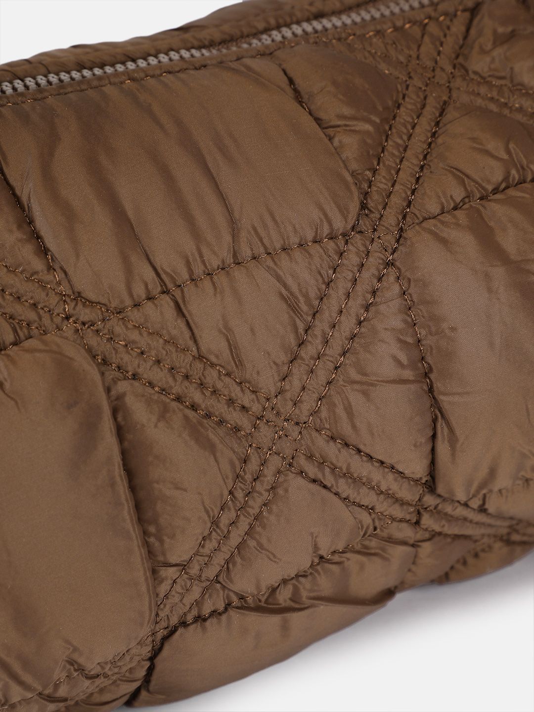 DressBerry Textured Structured Handheld Bag with Quilted