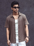 Powerlook Men Textured Casual Shirt