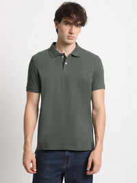 THE BEAR HOUSE Polo Collar Pure Cotton Slim Fit T-shirt