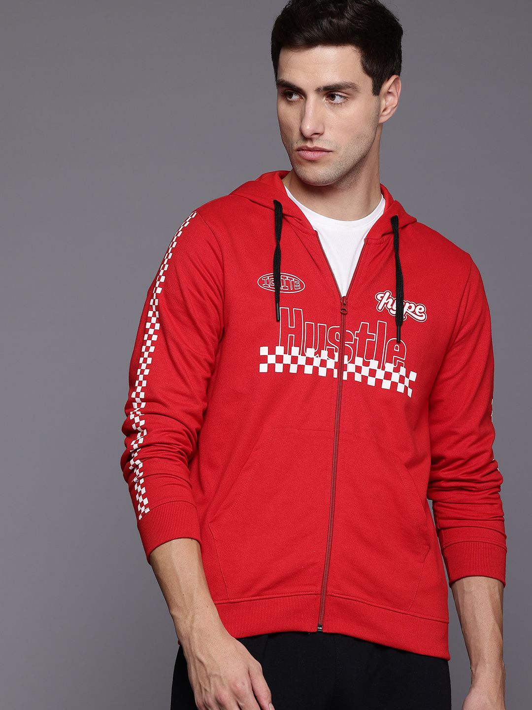 HRX by Hrithik Roshan Printed Lifestyle Hooded Sweatshirt