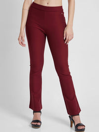 SPYKAR Women High-Rise Bootcut Trousers