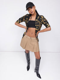 DressBerry Attractive Vintage Chain Print Shirt