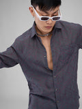 VASTRADO Men Classic Spread Collar Abstract Printed Cotton Casual Shirt