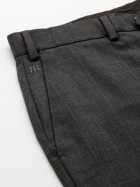 Raymond Men Checked Slim Fit Formal Trousers