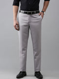 Park Avenue Men Regular Fit Checked Formal Trousers