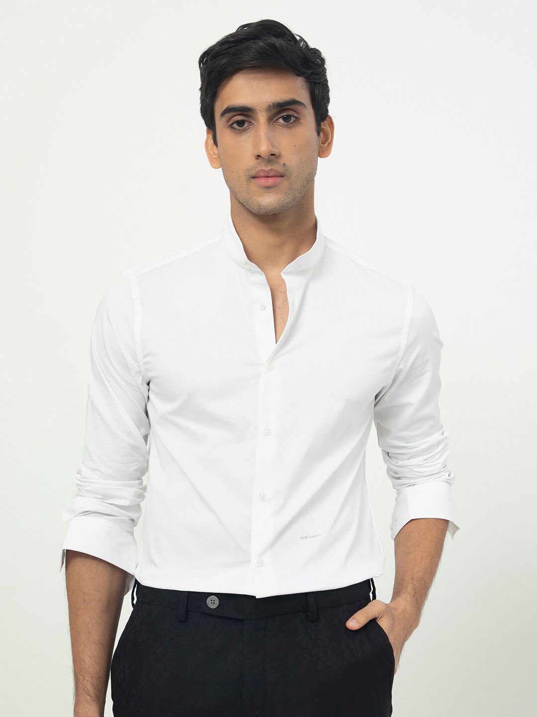 RARE RABBIT Men Coxx Slim Fit Opaque Shirt