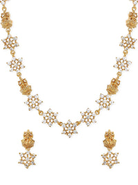 Rubans Gold-Plated AD Stone Jewellery Set