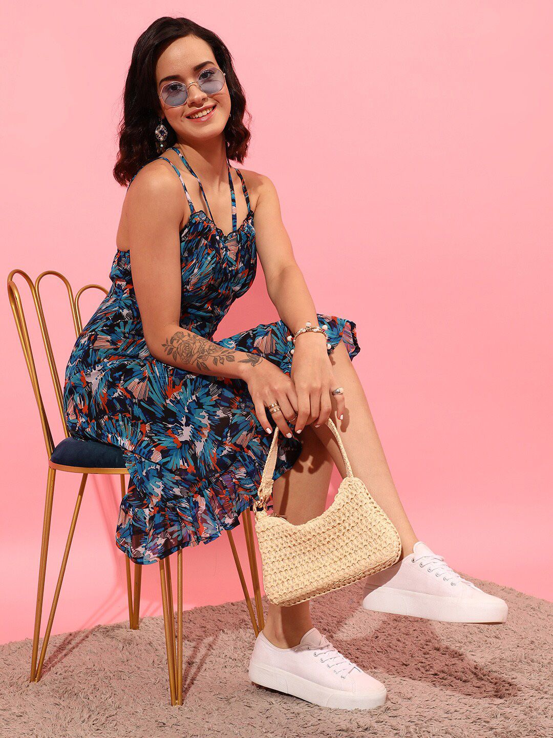 STREET 9 Floral Georgette Sheath Dress