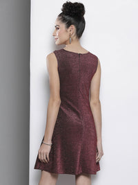 SASSAFRAS Pink Moon Cut A-Line Dress