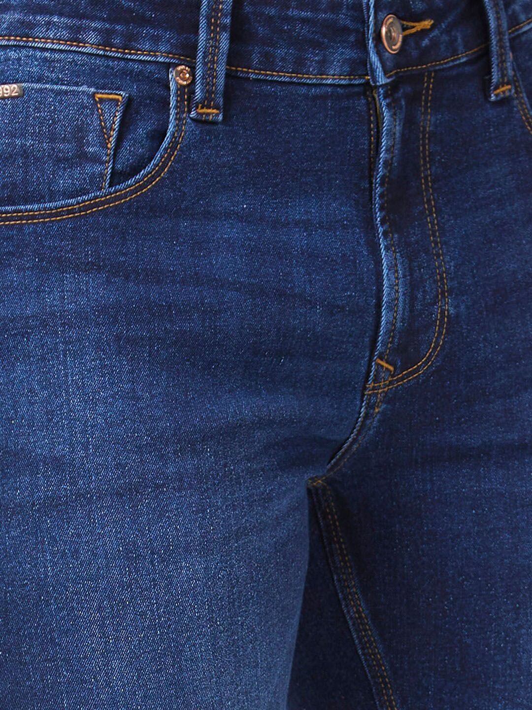 SPYKAR Men Clean Look Kano Slim Fit Light Fade Stretchable Jeans