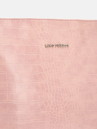 Lino Perros Women Croc Textured Structured Shoulder Bag