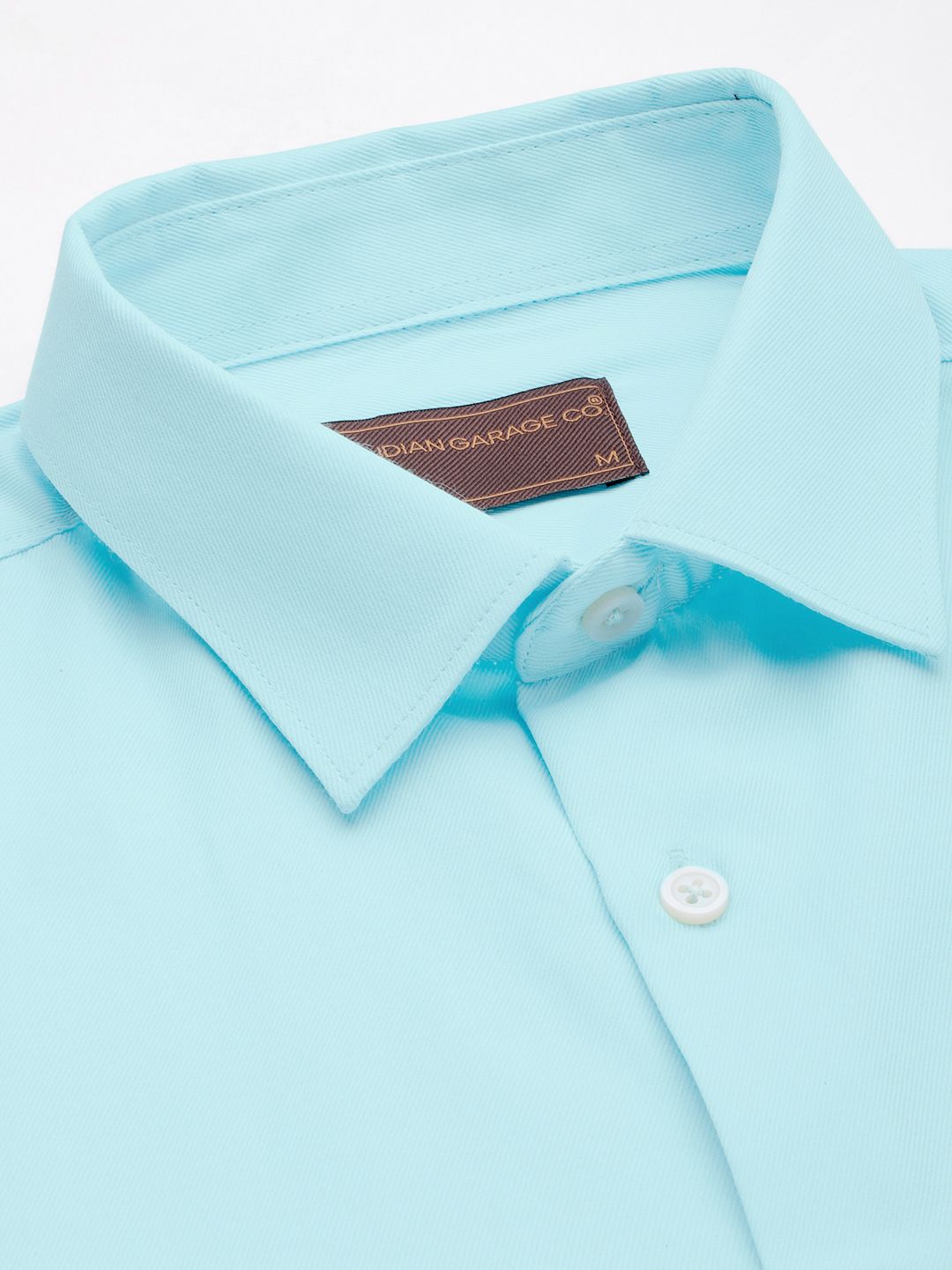 The Indian Garage Co. X Luxe Men Solid Slim Fit Opaque Formal Shirt