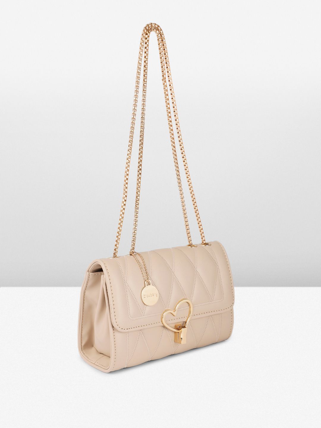 DressBerry Structured Quilted Shoulder Bag