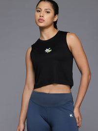 HRX by Hrithik Roshan Rapid-Dry Running Crop T-shirt