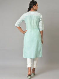 AURELIA Printed Pure Cotton Straight Kurta
