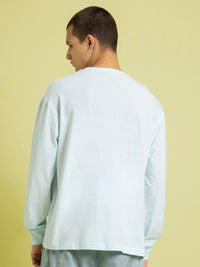 Bewakoof Drop-Shoulder Sleeves Oversized Cotton T-shirt
