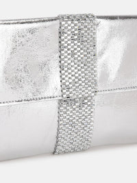 Anouk Abstract Textured Embellished Envelope Clutch