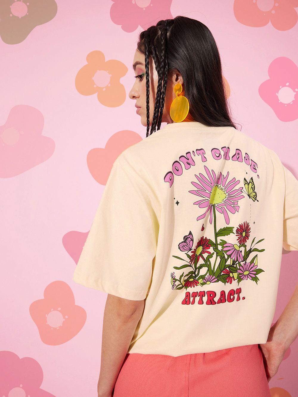 DILLINGER Women Graphic Printed Oversized T-shirt
