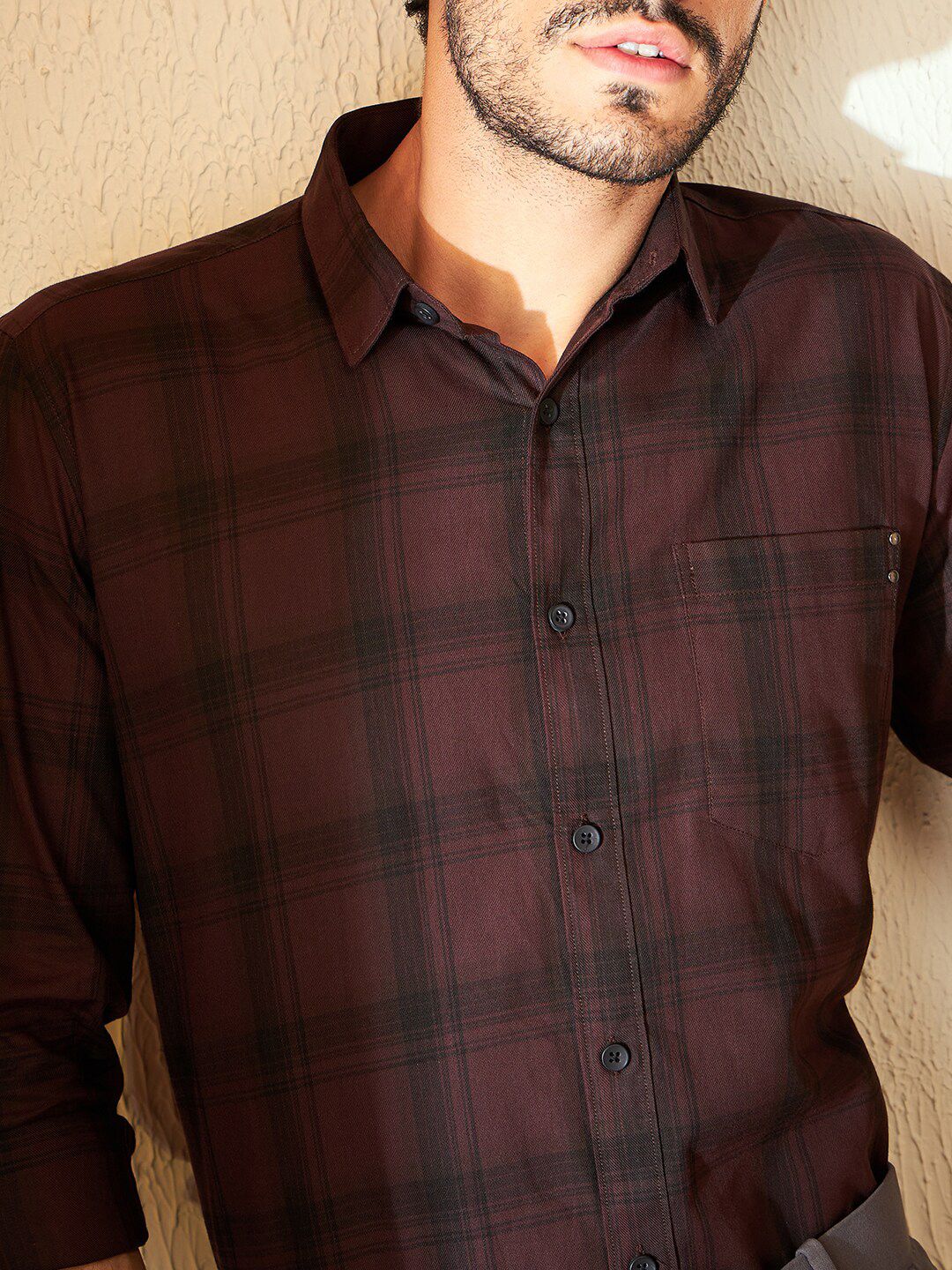DENNISON Smart Checked Casual Shirt