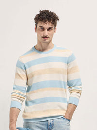 THE BEAR HOUSE Men Striped Slim Fit T-shirt