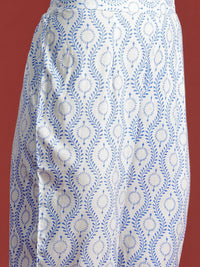 Indo Era Floral Printed Pure Cotton Kurta with Trousers & With Dupatta