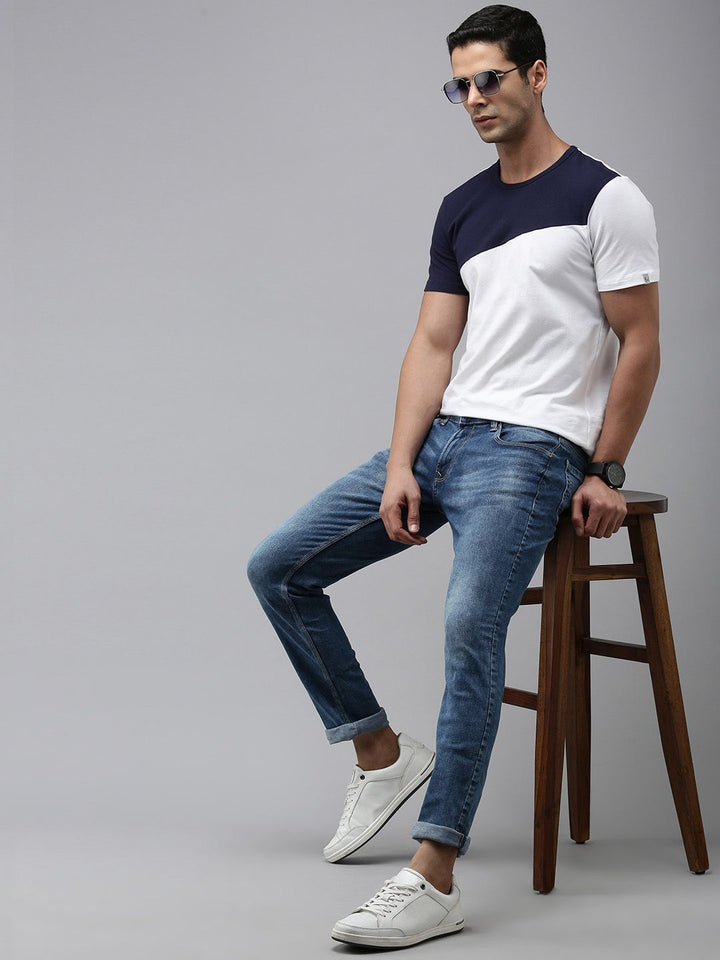SPYKAR Men Slim Fit Low-Rise Heavy Fade Stretchable Jeans