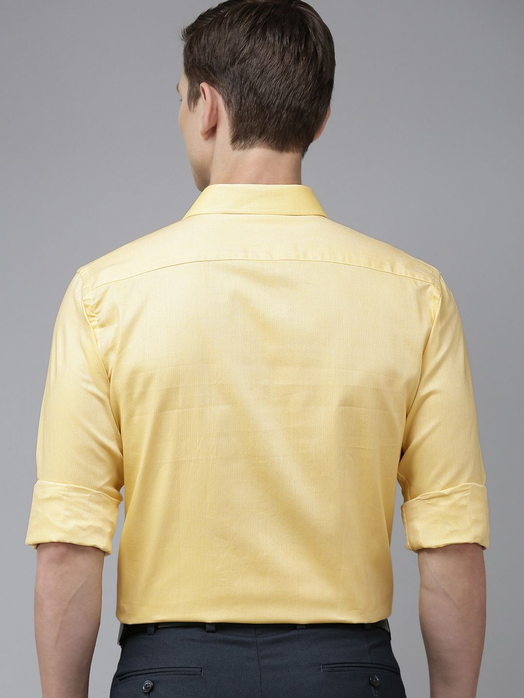 Park Avenue Men Pure Cotton Slim Fit Textured Formal Shirt