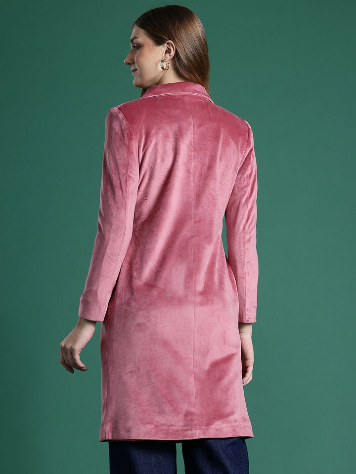 DressBerry Notched Lapel Collar Overcoat