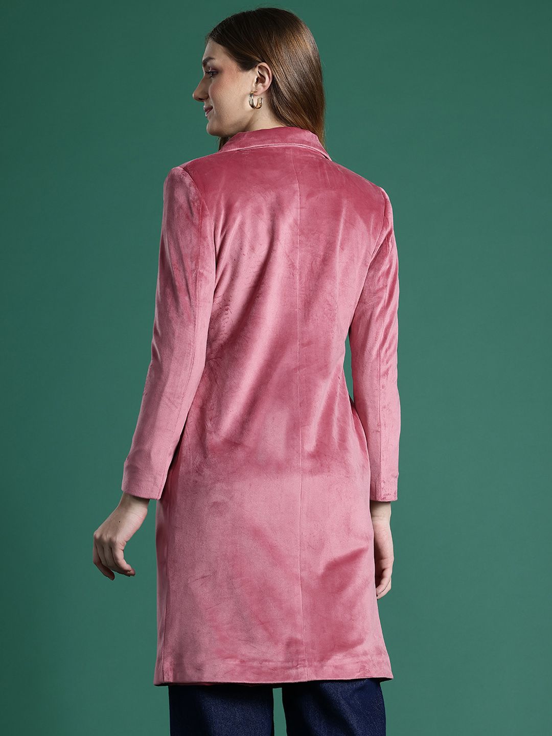 DressBerry Notched Lapel Collar Overcoat