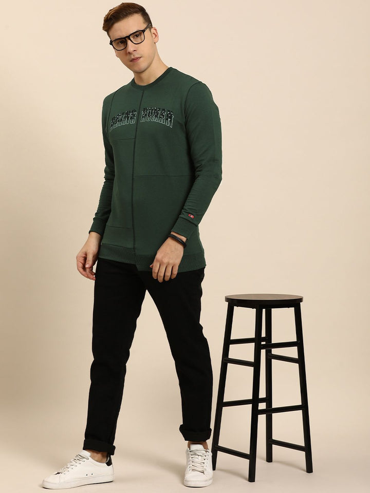 Being Human Men Brand Logo Printed Pullover Sweatshirt