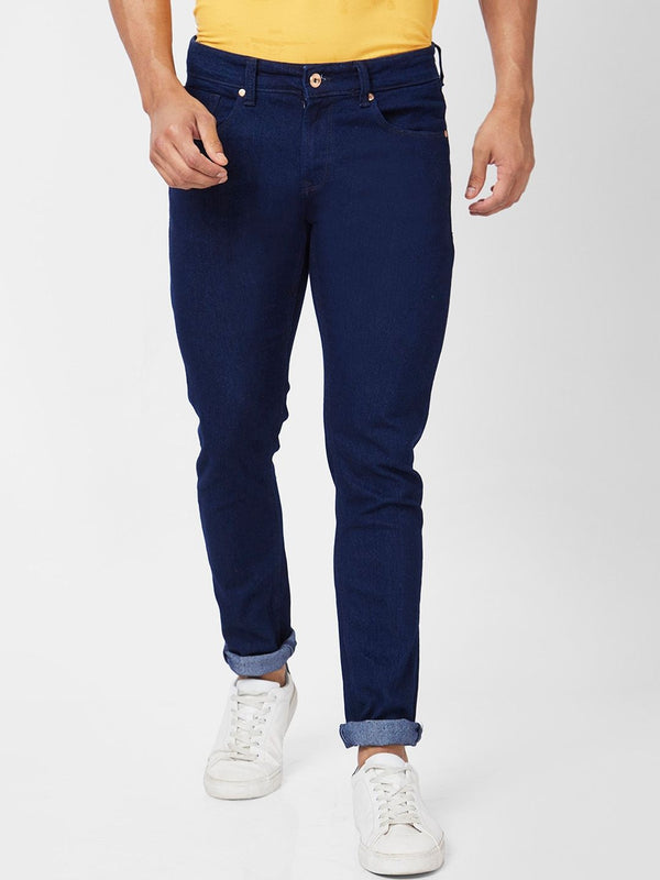 Spykar Men Skinny Fit Low-Rise Regangan Seluar Jeans
