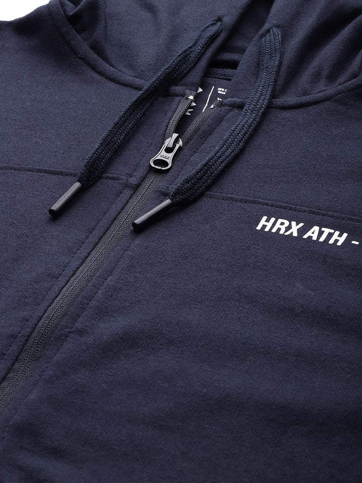 HRX by Hrithik Roshan Typography Printed Hooded Sweatshirt