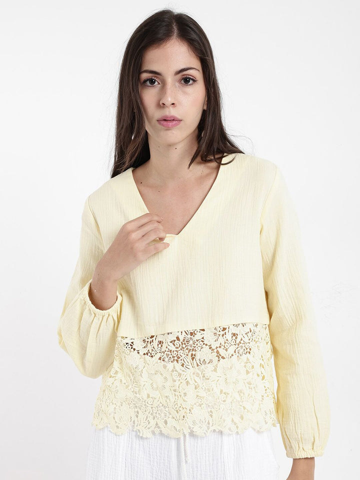 RAREISM Cotton Styled Back Top