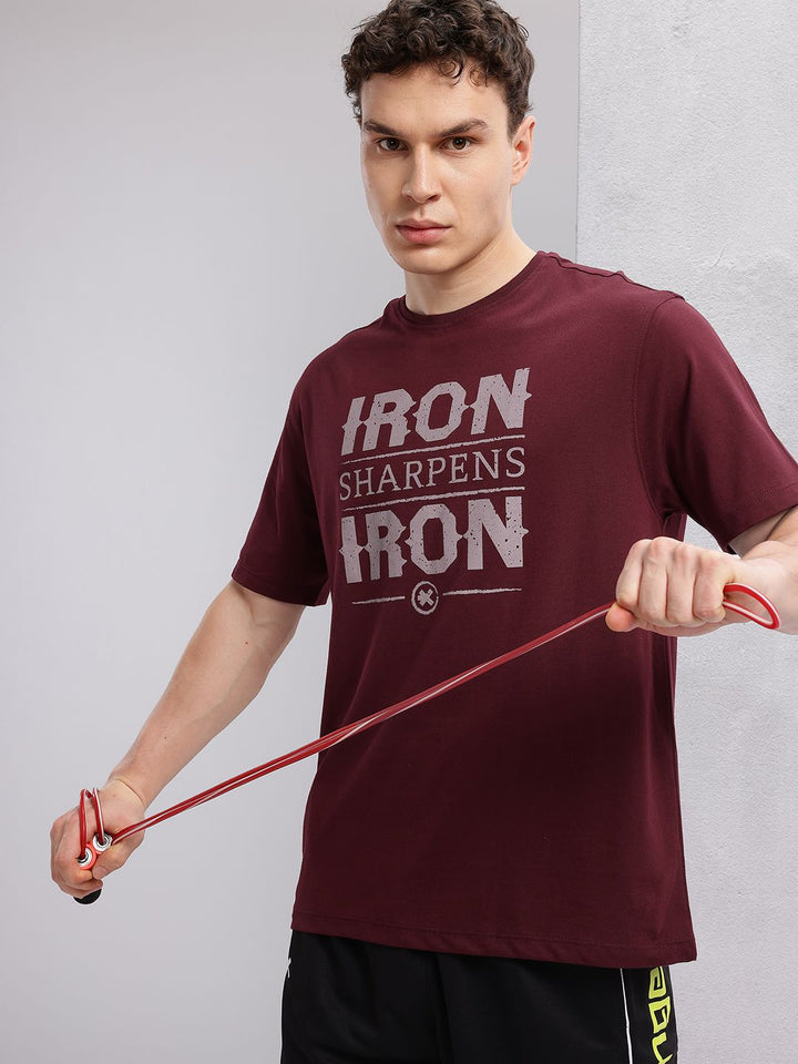 HRX by Hrithik Roshan Typography Print Training T-shirt