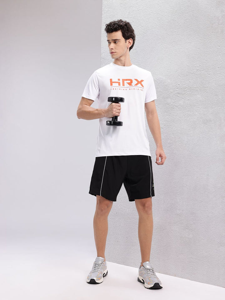 HRX by Hrithik Roshan Men Brand Logo Print  Paneled Training Shorts