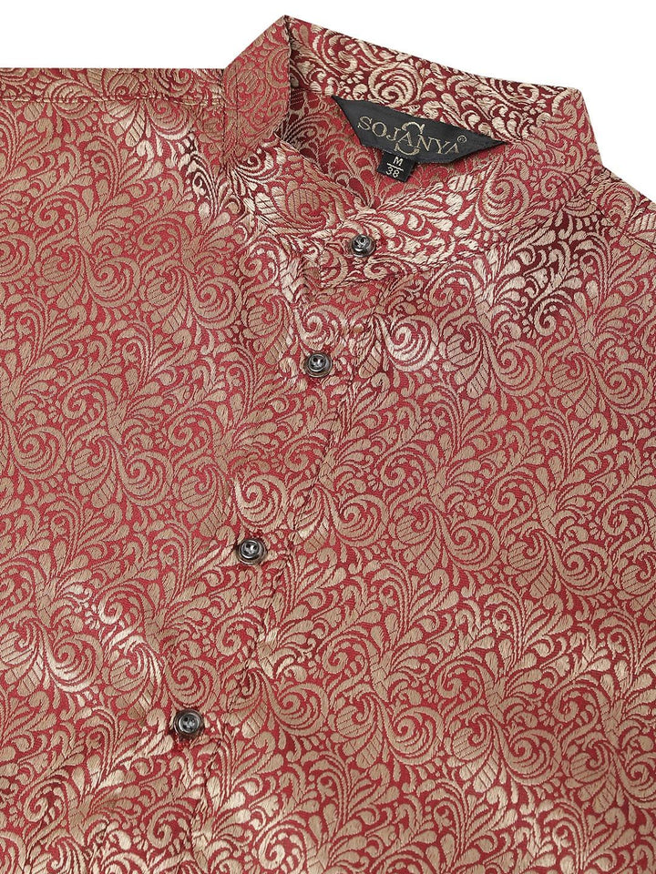 SOJANYA Woven Design Ethnic Motifs Kurta