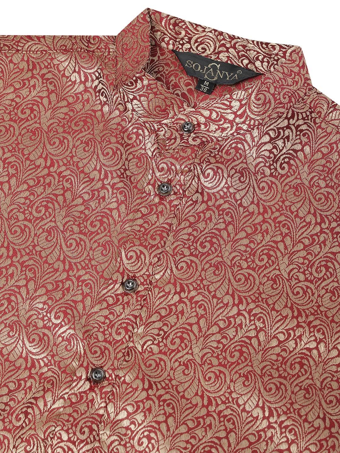 SOJANYA Woven Design Ethnic Motifs Kurta