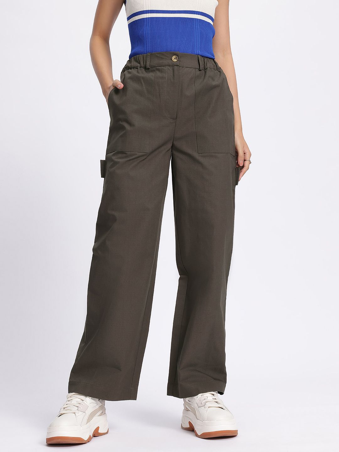 DressBerry Women Sleek Perfection Regular Fit Trouser