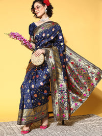 Saree mall Ethnic Motifs Saree With Woven Design Border
