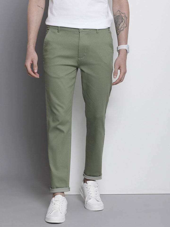 The Indian Garage Co Men Slim Fit Chinos