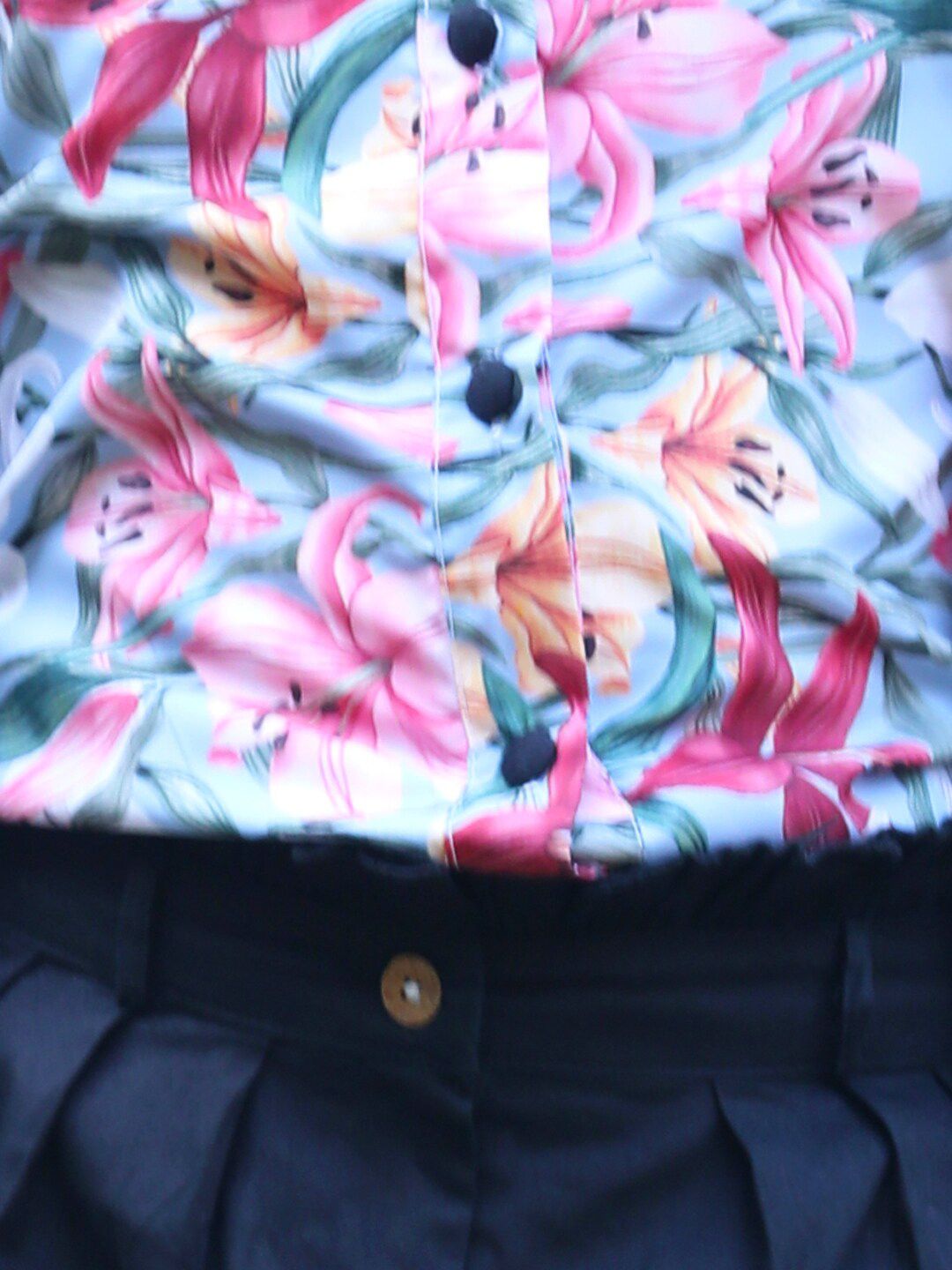 Cutiekins Girls Floral Printed Top with Trousers