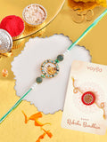 Voylla Men Lord Ganesh Pearl Beaded Rakhi
