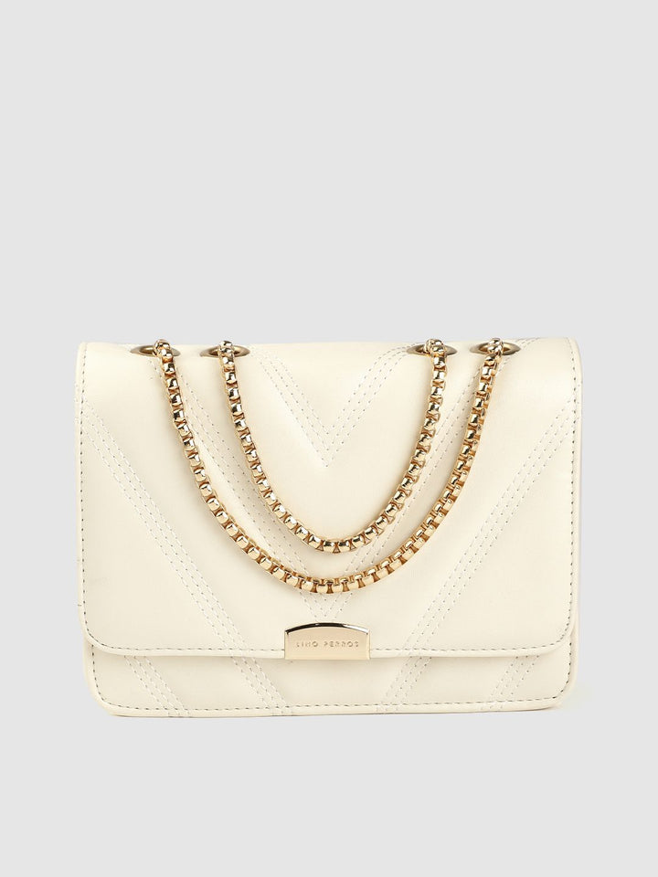 Lino Perros Off-White Quilted Shoulder Bag