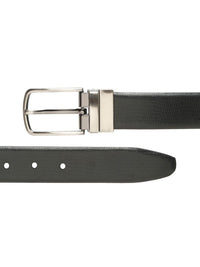 Teakwood Leathers Men Textured Leather Reversible Formal Belt