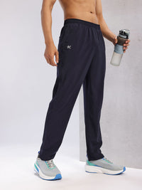 HRX by Hrithik Roshan Men Typography Print Detail Mid-Rise Rapid-Dry Running Track Pants